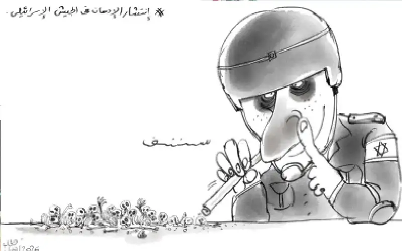 انتشار الادمان في الجيش النازي الاسرائيلي