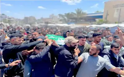 تشييع مهيب للقائد العام لكتائب القسام