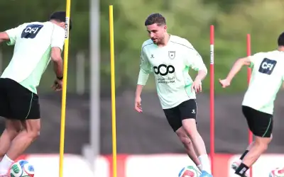 منتخب النشامى يباشر تدريباته في سويسرا