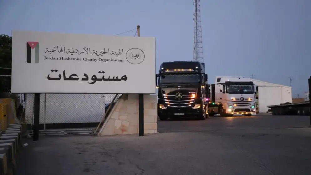 الأردن يرسل قافلة إغاثية سادسة إلى