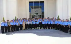 اللواء المعايطة يقلد كبار الضباط رتبهم