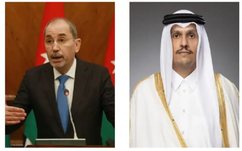 الأردن وقطر يعربان عن ارتياحهما للتقدم