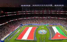 انتهاء الشوط الأول بين النشامى (0-1)