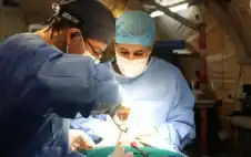 المستشفى strongالأردنstrongي جنوب غزة يجري عملية