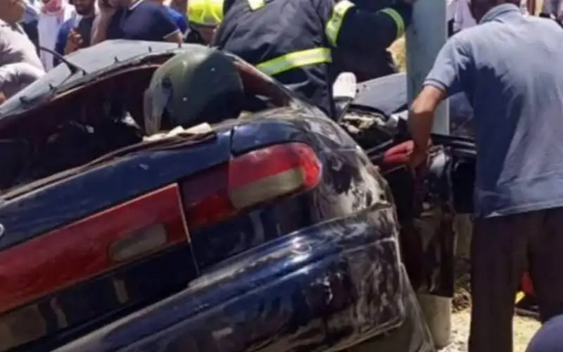 وفاة وإصابة 6 أشخاص بتدهور مركبة