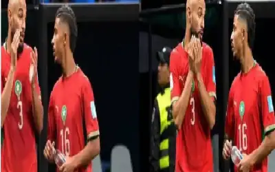 لقطة خطفت الأضواء بعد مباراة المغرب