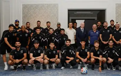 رياضة ـ إنفانتينو يزور مقر النشامى في دالاس..