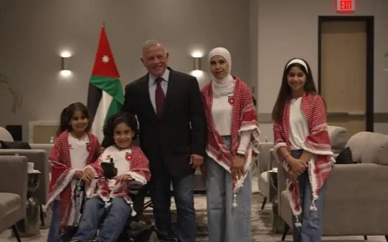 الملك يلتقي الطفل شهم في تكساس