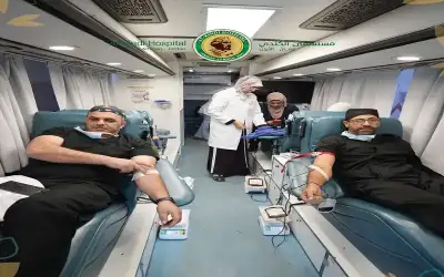 حملة التبرع بالدم في مستشفى الكندي