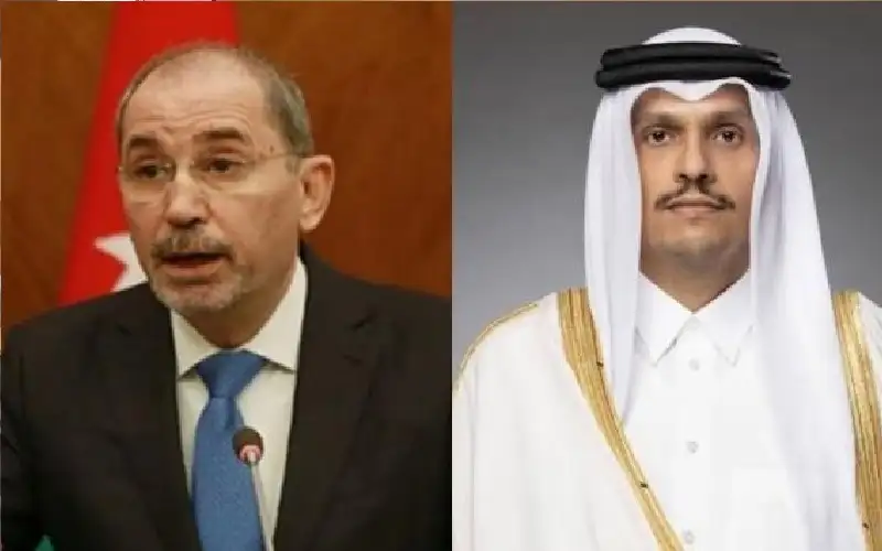 الأردن وقطر يبحثان جهود استعادة الهدوء