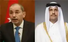 strongالأردنstrong وقطر يبحثان جهود استعادة الهدوء