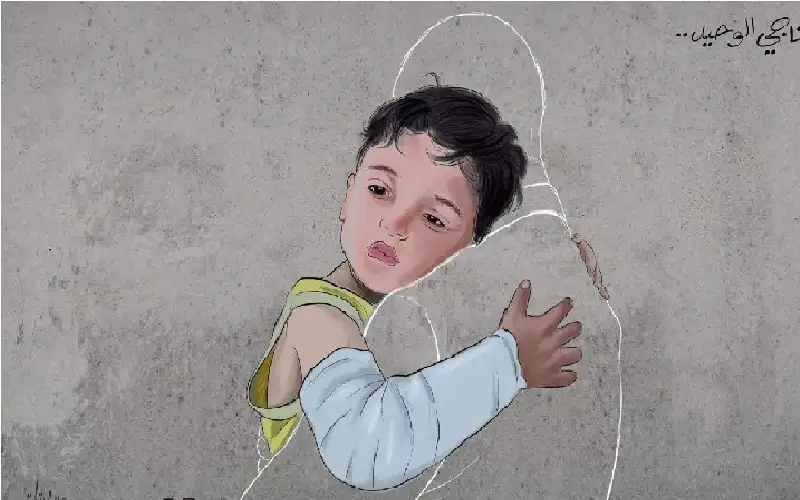 صحيفة نيسان ـ الطفل سامي أبو قاسم يفقد عائلته