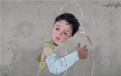صحيفة نيسان ـ الطفل سامي أبو قاسم يفقد عائلته