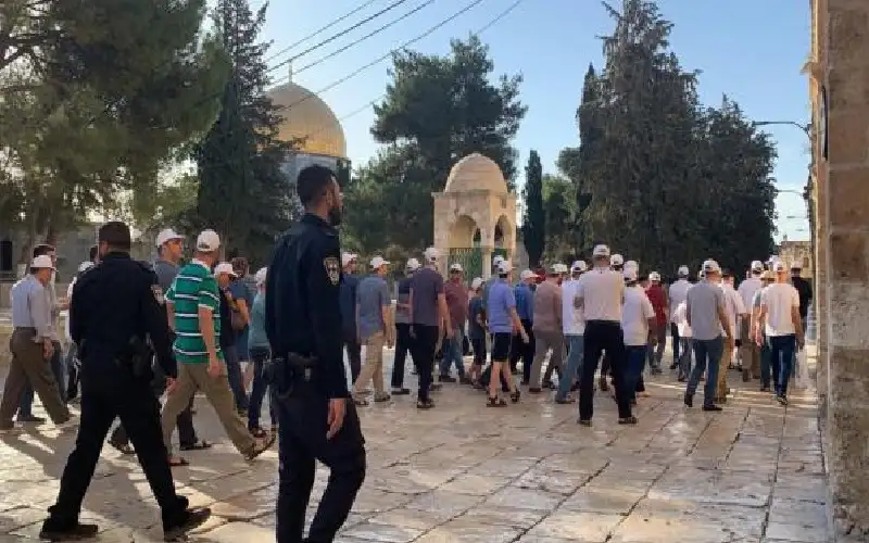 مستوطنون يقتحمون المسجد الأقصى ويؤدون السجود