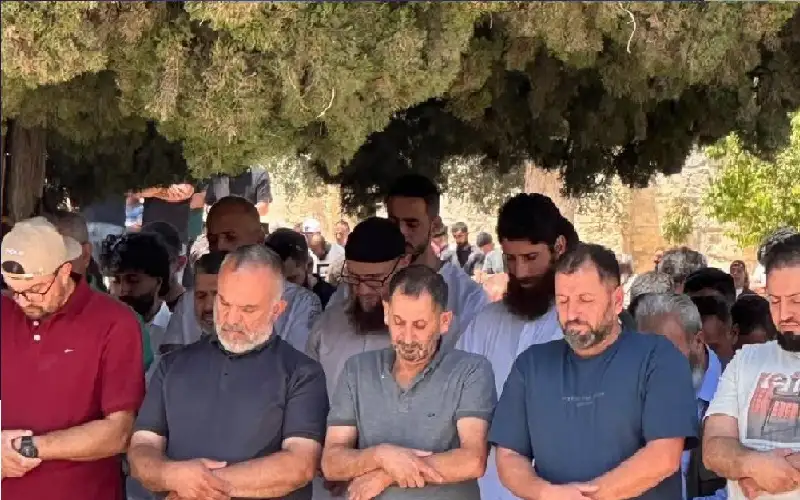 65 ألف مصل يؤدون الجمعة في