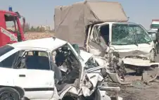 وفاتان و3 إصابات بحادث تصادم strongمروstrongع