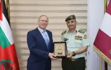 الحموري يسstrongتقبلstrong الملحق العسكري البلجيكي في