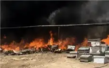 الاحتلال منع إخمادها.. حرق 100 خلية