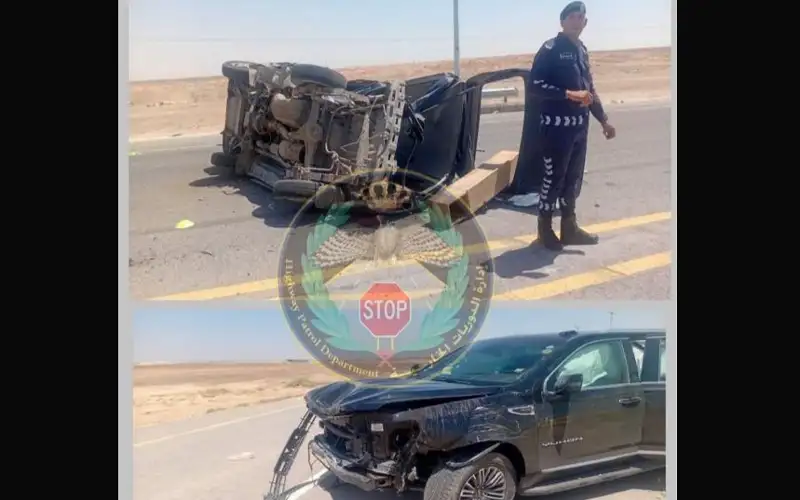 إعاقة مرورية إثر حادث تصادم مركبة