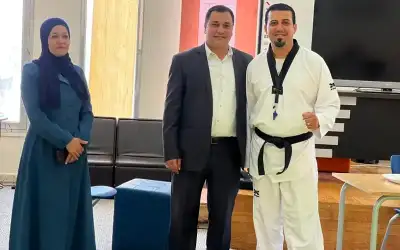 استمرار فعاليات برنامج التايكواندو في مركز