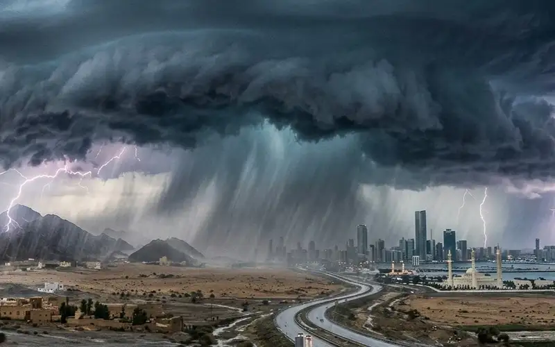 صحيفة نيسان ـ أمطار رعدية تضرب 13 دولة عربية