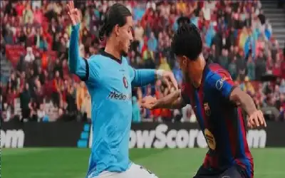 كيف ظهر حاج موسى أمام برشلونة