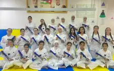 22 مشاركة يجتزن امتحان الحزام الأزرق