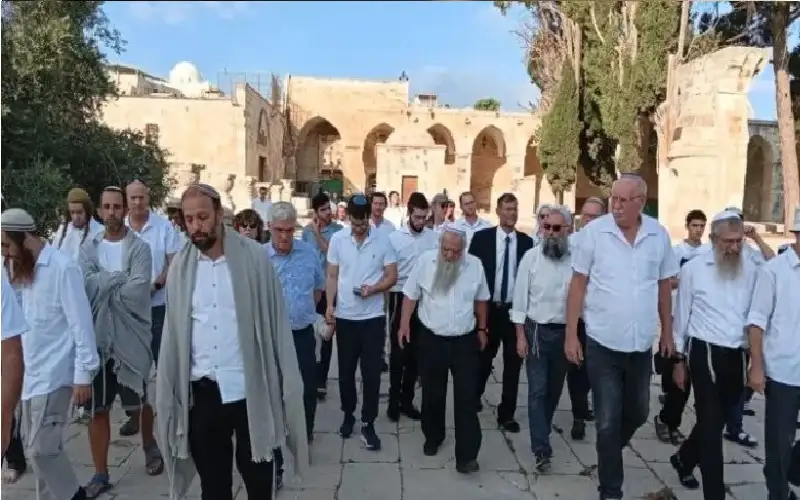 صحيفة نيسان ـ محافظة القدس: 11409 مستوطنين اقتحموا الأقصى