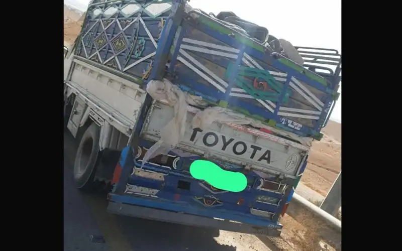 ضبط مركبة تنقل السماد العضوي غير