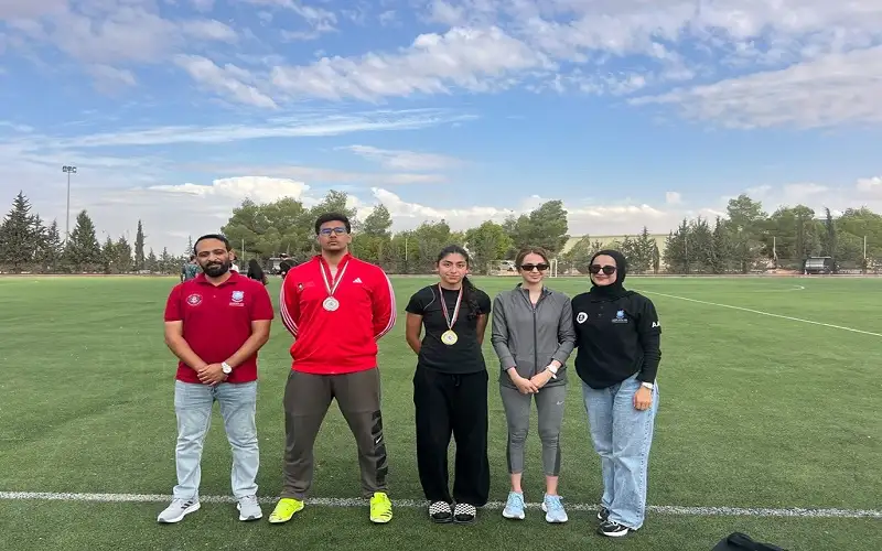 ذهبية وفضية لجامعة عمان الأهلية ببطولة