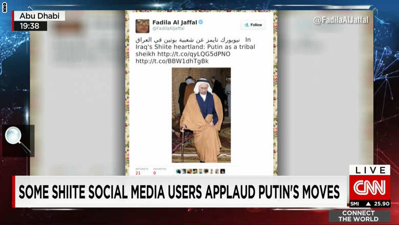 نشطاء شيعة يرحبون بتدخل بوتين في