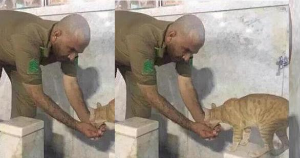 مطعم سعودي يكافئ رجل أمن بوجبة