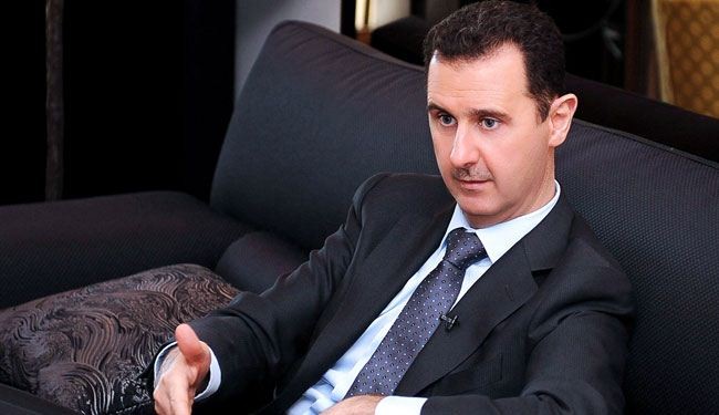 الأسد يوجه رسالة صوتية عبر اللاسلكي