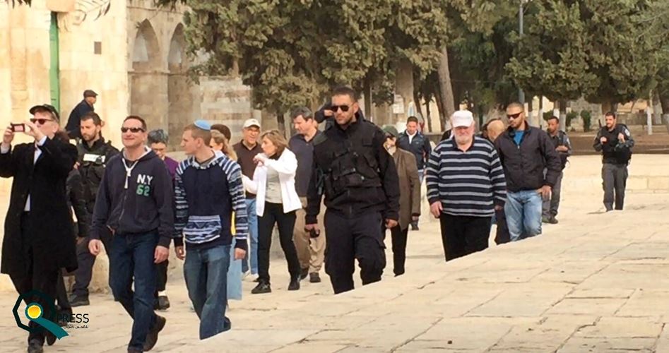مستوطنون يدنسون باحات المسجد الأقصى