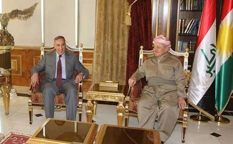 البارزاني يستقبل وزير الدفاع العراقي