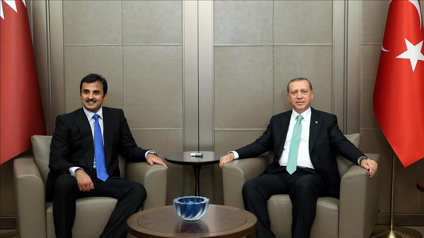 أردوغان يلتقي أمير قطر في اسطنبول