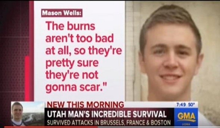 بالفيديو.. أحد مصابي تفجيرات بروكسل نجا