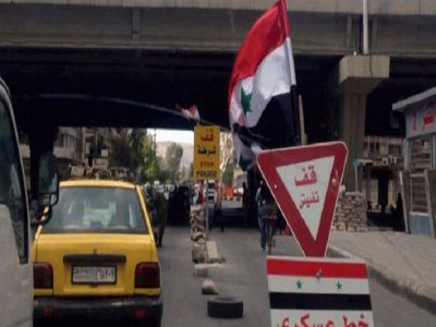 فجر قنبلة في (الميدان) بدمشق رفضا