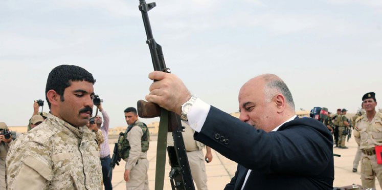 العبادي يغازل الحشد الشعبي مؤكدا مشاركته