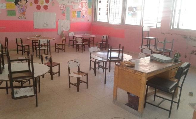 احتجاج على نقل طالبات توجيهي في