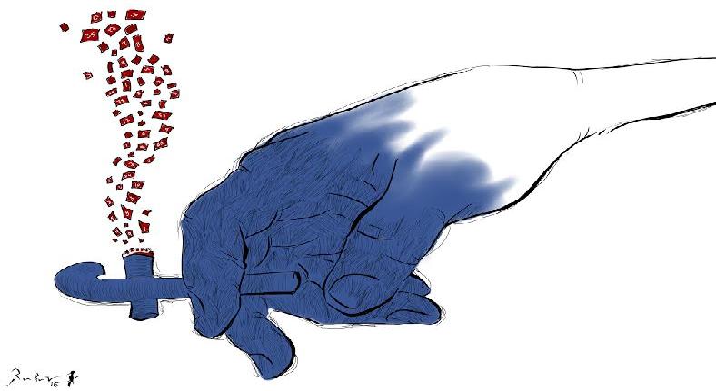 كاريكاتير - إدمانالفيسبوك - رأفتالخطيب