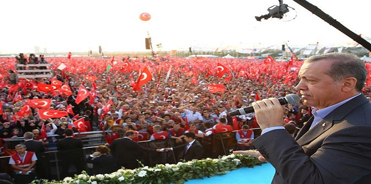 أردوغان يدعو لآخر مليونية بعد الانقلاب