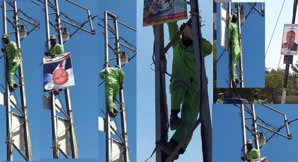 شاهد بالفيديو والصور.. .مخاطرات عمـال الامـانة