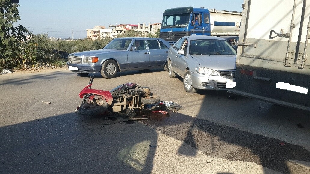 وفاة سائق دراجة عشريني بحادث سير