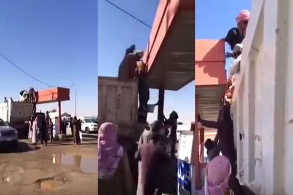 فيديو.. . محاولات فاشلة لإنقاذ عامل