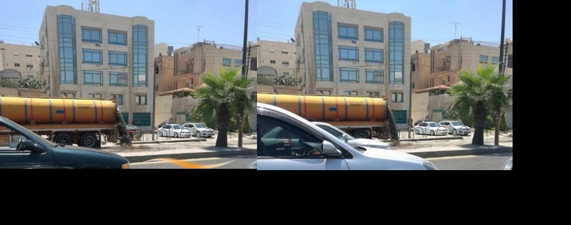 انفلات صهريج نضح في منطقة المدينة
