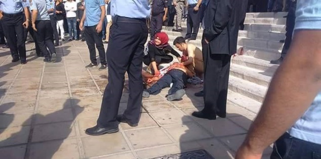 مقتل ناهض حتر بالرصاص أمام قصر