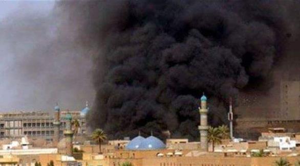 حريق كبير في سوق عراقي وسط