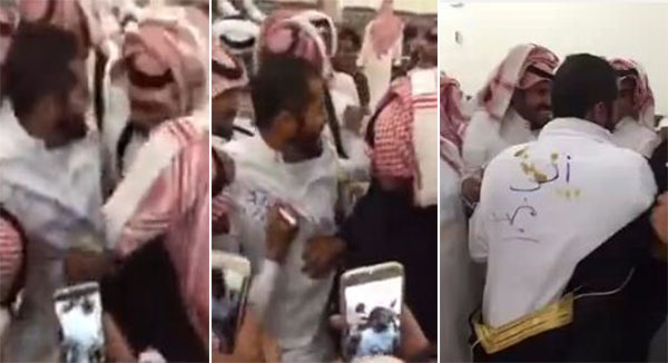 فيديو: أغرب تهنئة لعريس سعودي تثير