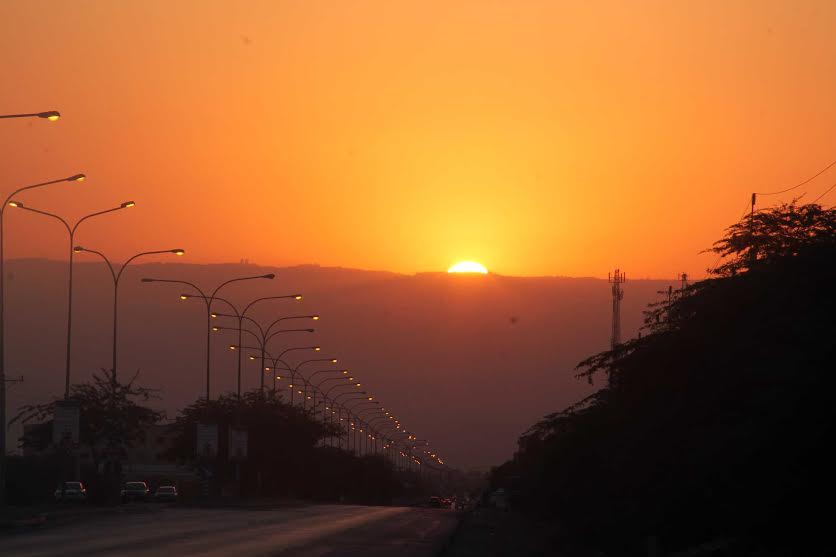 غروب البحر الميت .. تصوير صدام